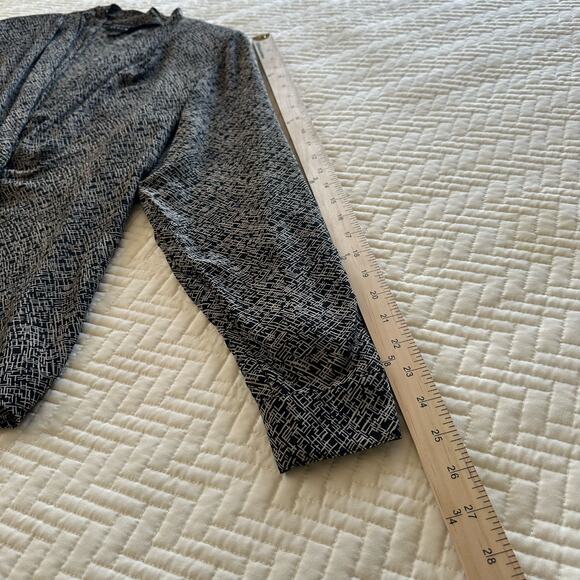 Vintage Spenser Jeremy Thin Lightweight Silk Jacket Black Beige Size Large - Picture 8 of 9